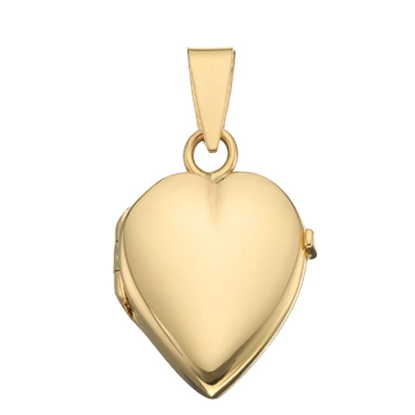 Billede af Medaljon hjerte 16*19 blank 14 kt.