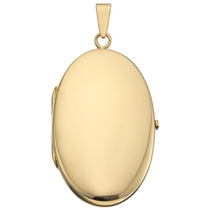 Billede af Medaljon oval 26*40 blank 14 kt.