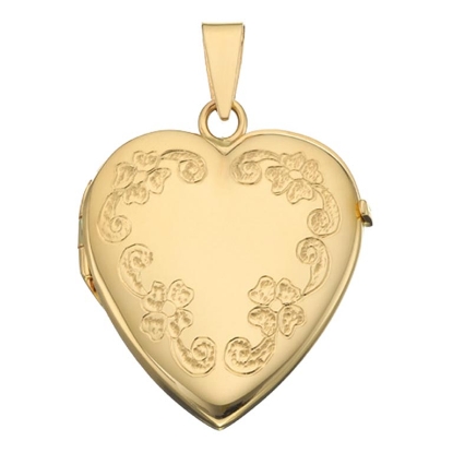 Billede af Medaljon hjerte 26*28 mønster 14 kt.