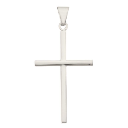 Billede af Stolpe kors blank 13*21 mm. 925s sølv