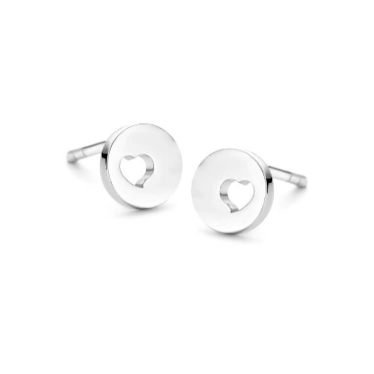 Billede af Spirit Icons Pure Heart ørestikker sølv