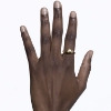 Billede af Maria Black Dolphin ring forgyldt sølv m. cz (str. 50)