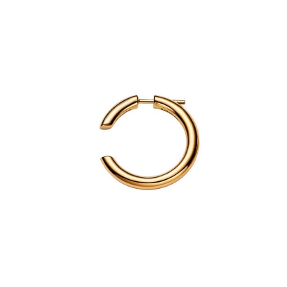 Billede af Maria Black 'Disrupted Hoop' ørering forgyldt sølv - 22 mm