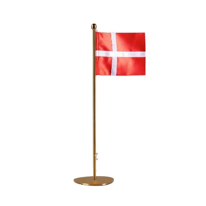 Billede af Piet Hein Bord-Flagstang (35 cm) stål - Messing