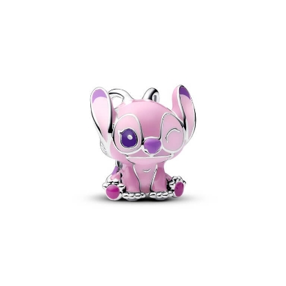 Billede af Pandora Disney Lilo & Stitch Angel charm sølv m. emalje