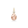 Billede af Julie Sandlau Ofelia Peach Morganite vedhæng forgyldt sølv m. cz