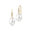 Billede af Julie Sandlau Perla White Pearl øreringe forgyldt sølv m. fvp + cz