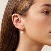 Billede af Julie Sandlau Perla White Pearl øreringe forgyldt sølv m. fvp + cz