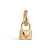 Billede af ENAMEL Copenhagen Charm - Locked Love forgyldt sølv