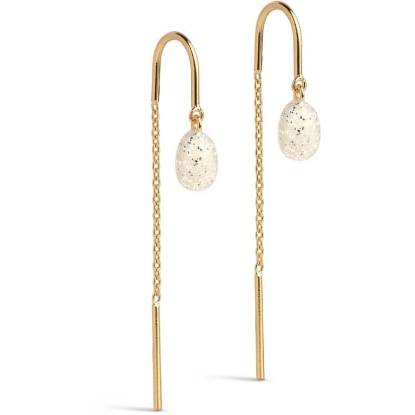 Billede af ENAMEL Copenhagen Eleanor Sparkle øreringe forgyldt sølv m. emalje