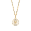 Billede af Lund Copenhagen Marguerit collier 11 mm forgyldt sølv (45-48 cm)