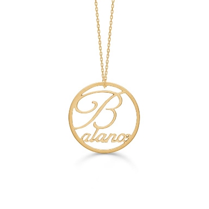 Billede af *Mads Ziegler Sølv forgyldt halskæde "P.Peak" Vægt 23/9-22/10