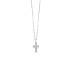 Billede af *Mads Z " Tiny Diamond" kors vedhæng 14 kt hvg. med 0,005 w/si ekskl. kæde