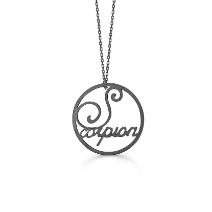 Billede af *Mads Ziegler Sølv antik halskæde "P.Peak" Skorpion 23/10-22/11