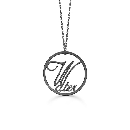 Billede af *Mads Ziegler Sølv antik halskæde "P.Peak" Vandmand 20/1-18/2