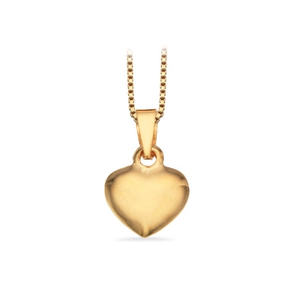 Billede af Hjerte glat 8 x 9 mm. sølv fg.