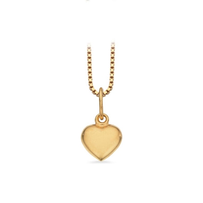 Billede af Hjerte glat 6 x 7 mm. sølv fg.