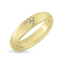 Billede af Ring 3* 0,01 w/vs i hjerte 14 kt.