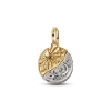 Billede af Pandora Sol og Måne Medaljoncharm sølv + forgyldt metalblanding