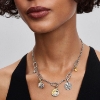 Billede af Pandora Sol og Måne Medaljoncharm sølv + forgyldt metalblanding