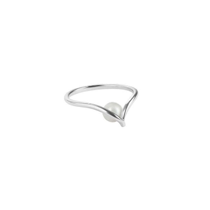 Billede af Aqua Dulce Sela Pearl ring sølv m. fvp (str. 52-62)