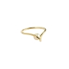 Billede af Aqua Dulce Sela Pearl ring forgyldt sølv m. fvp (str. 52-62)