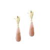 Billede af Aqua Dulce Sunella Long Drop øreringe forgyldt sølv m. sunstone
