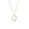 Billede af Aqua Dulce Sela Pearl halskæde forgyldt sølv m. fvp (42+4 cm)