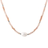 Billede af Aqua Dulce Sunella Mix halskæde sølv m. sunstone + fvp (42+3 cm)