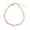 Billede af Aqua Dulce Sunella Mix armbånd forgyldt sølv m. sunstones + fvp (17+3 cm)