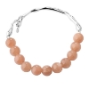 Billede af Aqua Dulce Sunella Semi Bangle armbånd sølv m. sunstones (18 cm)