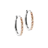 Billede af Aqua Dulce Champella Hoop Large øreringe sølv m. cz (20 mm)