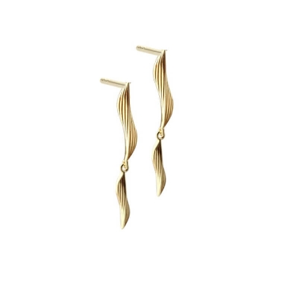 Billede af Aqua Dulce Elara øreringe forgyldt sølv