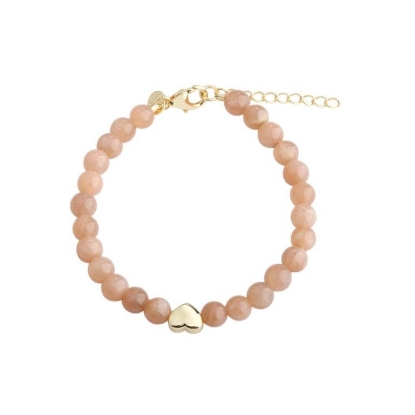 Billede af Aqua Dulce Karla Rose armbånd forgyldt sølv m. sunstones (17 + 3 cm)