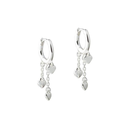 Billede af Aqua Dulce Karla & Me Hoop øreringe sølv