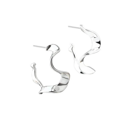 Billede af Aqua Dulce Slim Rhumba Medium øreringe sølv