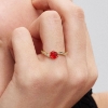 Billede af Pandora Disney Skønheden og Udyret Fortryllende Rosenring forgyldt metalblanding m. muranoglas + cz (str. 48)