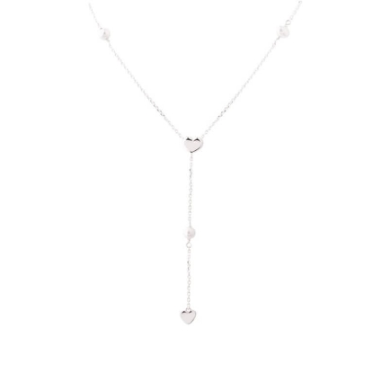 Billede af Aqua Dulce Karla Y-halskæde sølv m. fvp (45 + 3 cm)