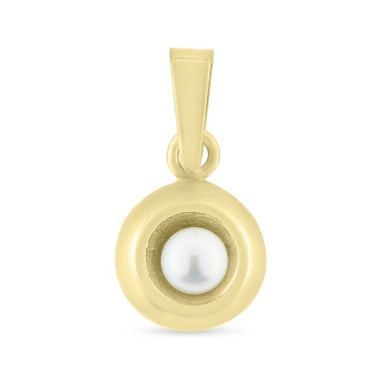 Billede af Vedhæng massivt, sv. kp. 4-4½ mm 8 kt facon 2,0 gr (prisen er excl. guld)