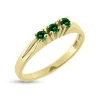Billede af Ring rk. ring  3* 2½ mm. ægte smaragd 14 kt.