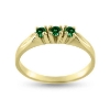 Billede af Ring rk. ring  3* 2½ mm. ægte smaragd 14 kt.