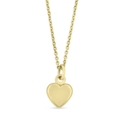 Billede af Vedhæng hjerte, massivt 925s.forgyldt