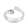Billede af Ring forskudt, brill 0,15 w/vs 14 kt hvg