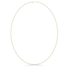 Billede af Julie Sandlau Fina halskæde forgyldt sølv m. cz (80 cm)