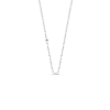 Billede af Julie Sandlau Fina halskæde rhodineret sølv m. cz (40-80 cm)