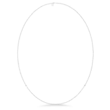 Billede af Julie Sandlau Fina halskæde rhodineret sølv m. cz (80 cm)