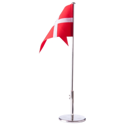 Billede af Nordahl Andersen Flagstang forkromet 40cm massiv rund dåbsfod 