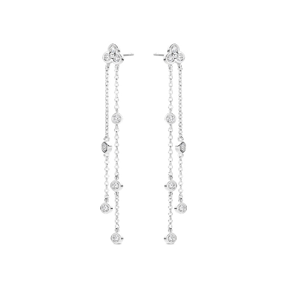 Billede af Spirit Icons Alma øreringe sølv m. cz