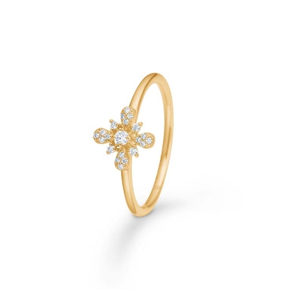 Billede af Mads Z "Élodie" ring 14 kt. guld m. 0,11 ct. w/si brillanter (str. 50-60)