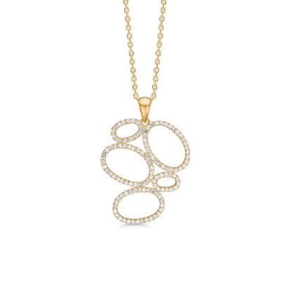 Billede af Mads Z "Evaya" vedhæng 14 kt. guld m. 0,39 ct. brillanter (ekskl. kæde)